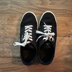 Coach Black Canvas Clip Low Top Sneaker
